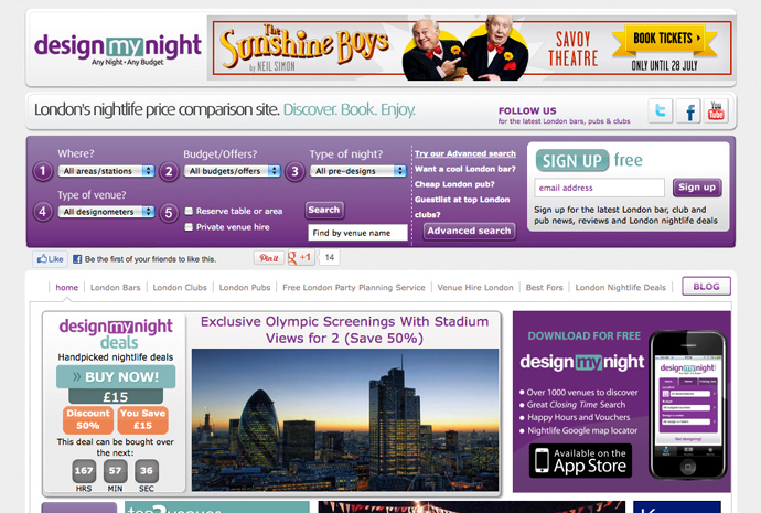Design my night screen grab one