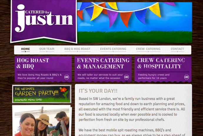 Screen grab of website 2