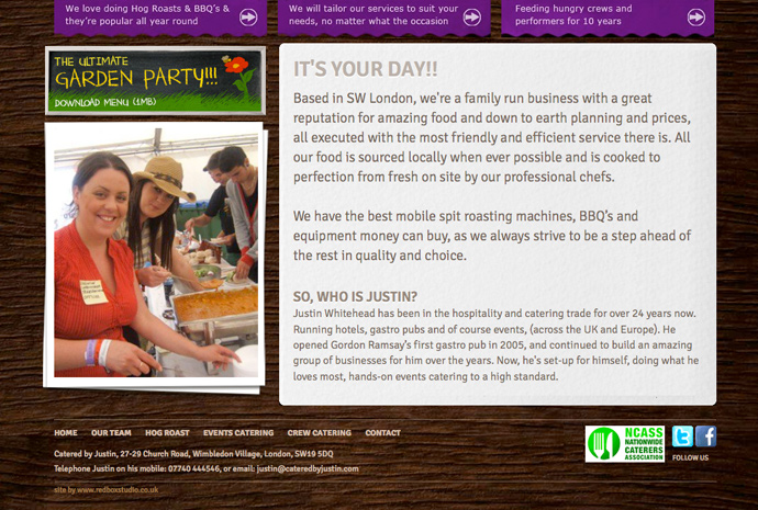 Screen grab of website 2 continued