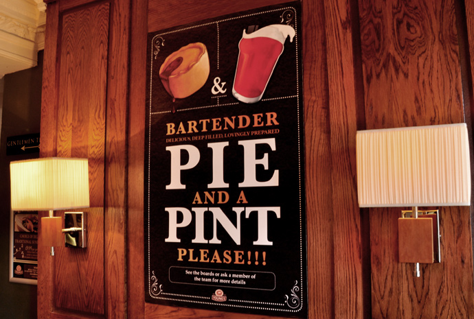 Pie and pint poster image one