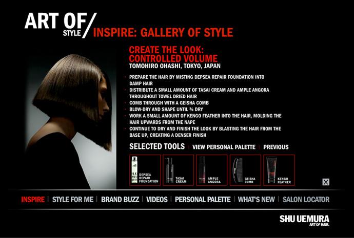 Screen grab of website