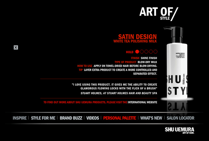 Screen grab of website 6